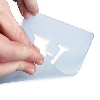 Fexible plastic stencil sets
