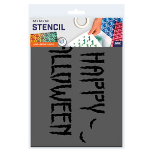 happy halloween stencil airbrush