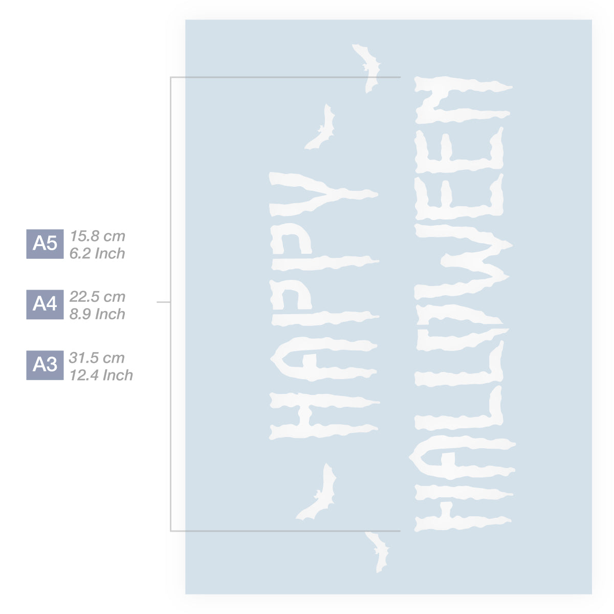 happy halloween stencil artwork