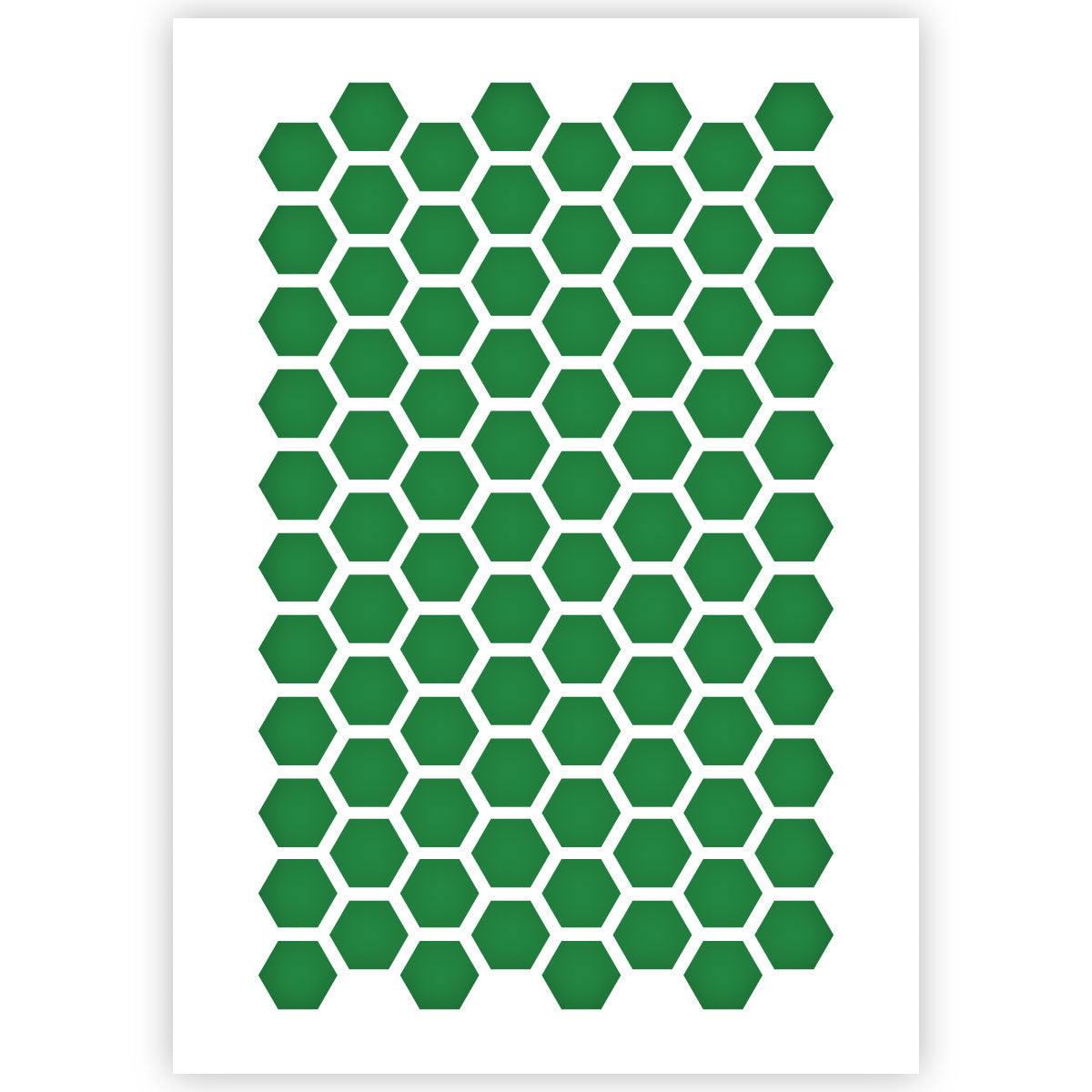 Hexagon Pattern Stencil 3 Sizes