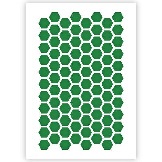 Hexagon Pattern Stencil 3 Sizes