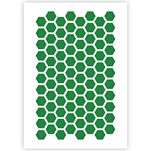 Hexagon Pattern Stencil 3 Sizes