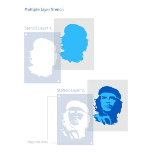 Tupac Shakur Stencil - 2 Layer A3 Size Stencil
