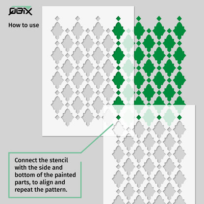 Tile Stencil 2 - A3 Size Stencil