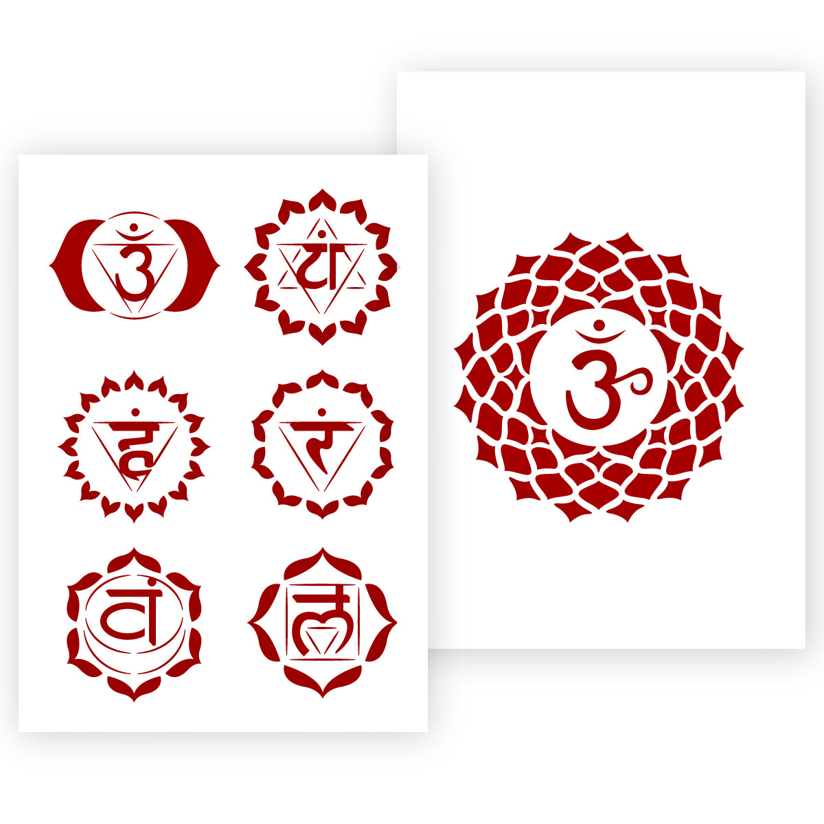 Chakra Stencil 3 Sizes