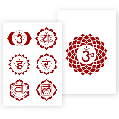 Chakra Stencil 3 Sizes