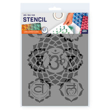 Load image into Gallery viewer, Packaged Chakra Stencil 3 Sizes