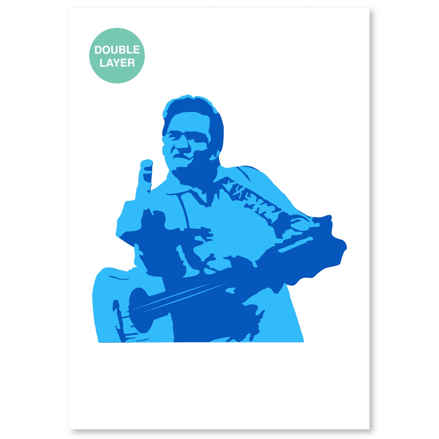 johnny cash art stencil 