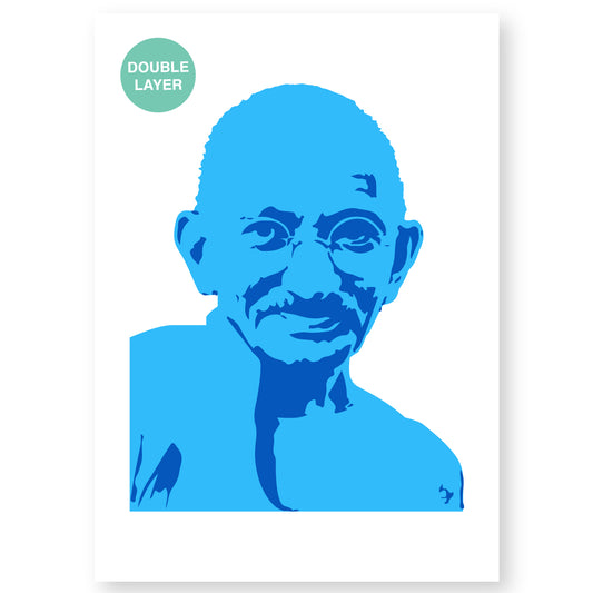 mahatma gandhi stencil art