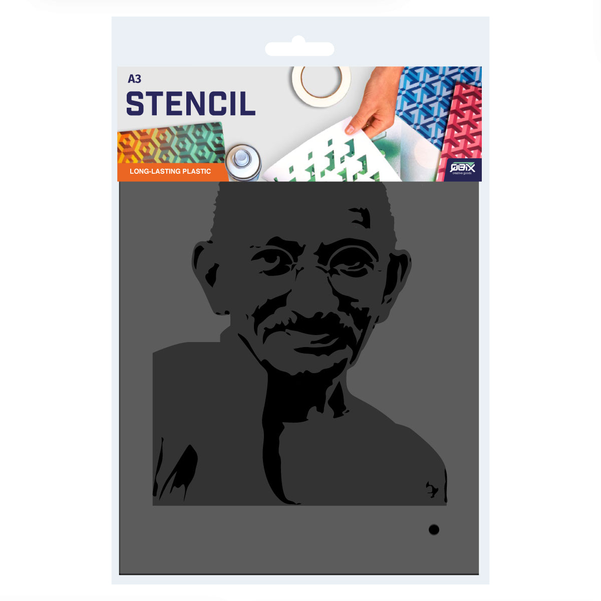 gandhi stencil art