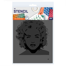 Load image into Gallery viewer, madonna pop art stencil template