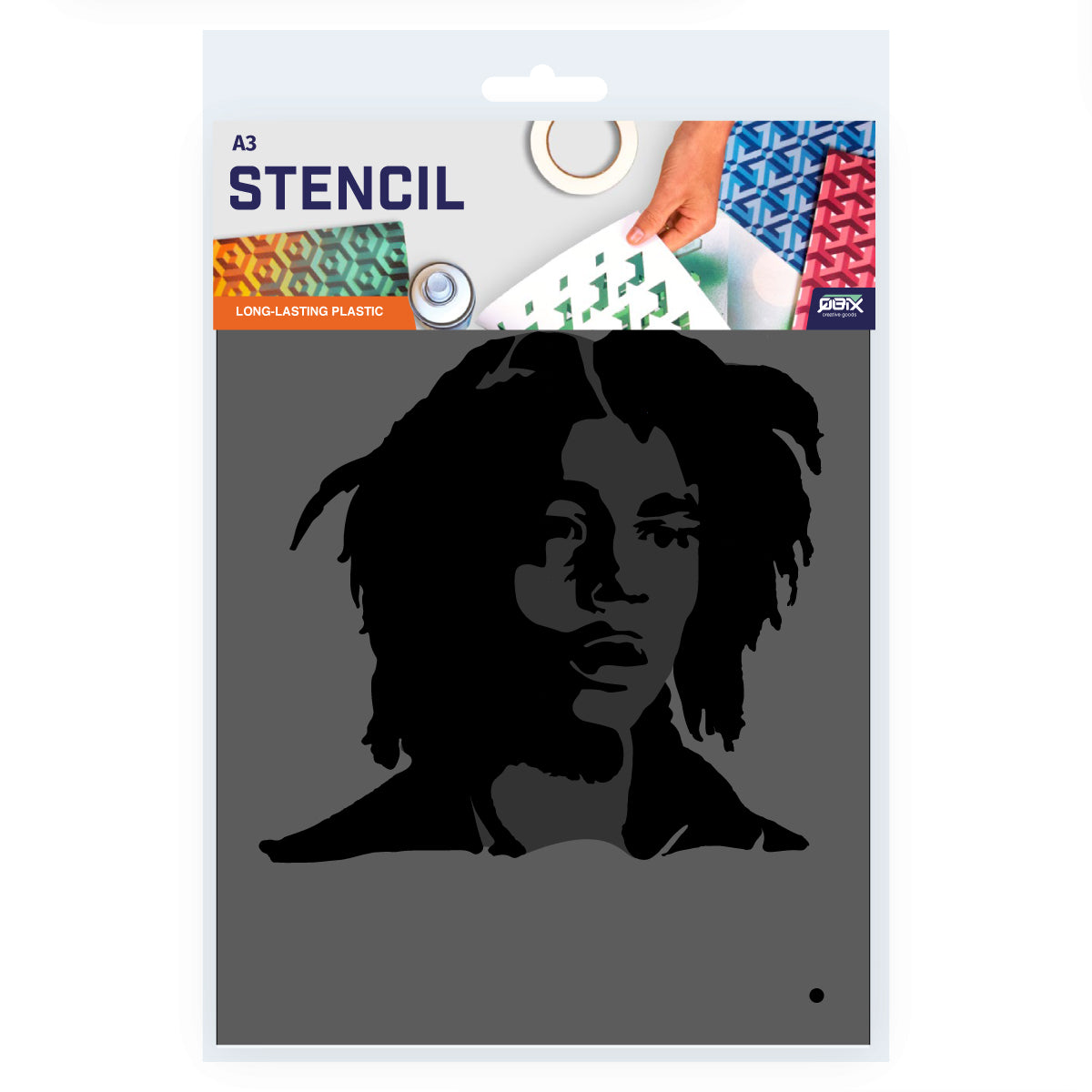 bob marley wall art stencil