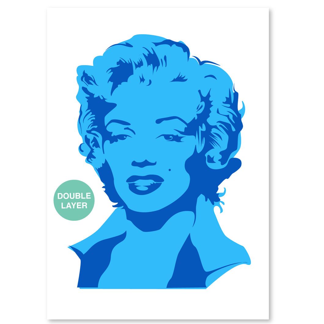 Marilyn Monroe Stencil Painting DIY Template