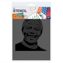 Load image into Gallery viewer, nelson mandela art stencil template