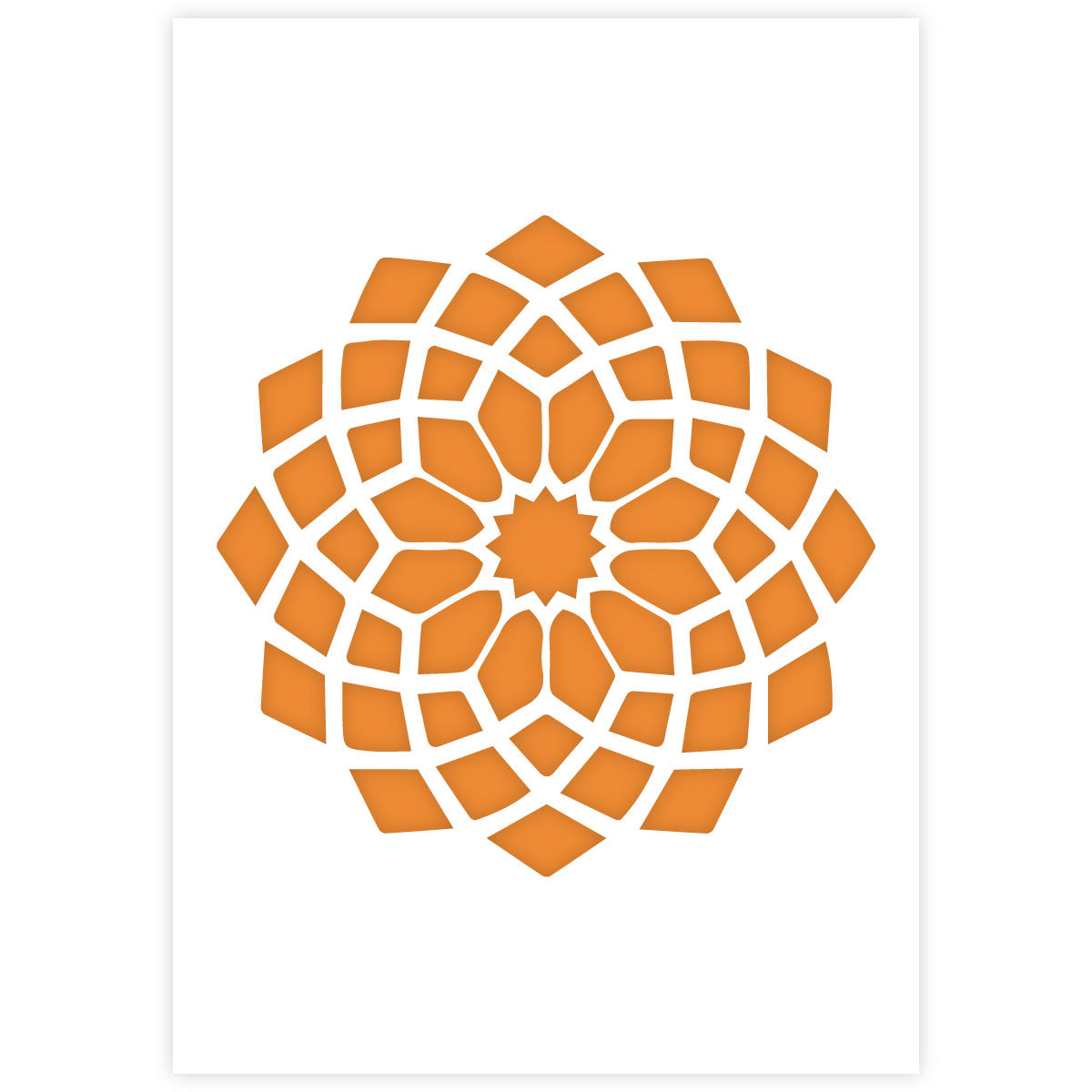 QBIX Mandala Stencil A3