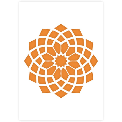 QBIX Mandala Stencil A3