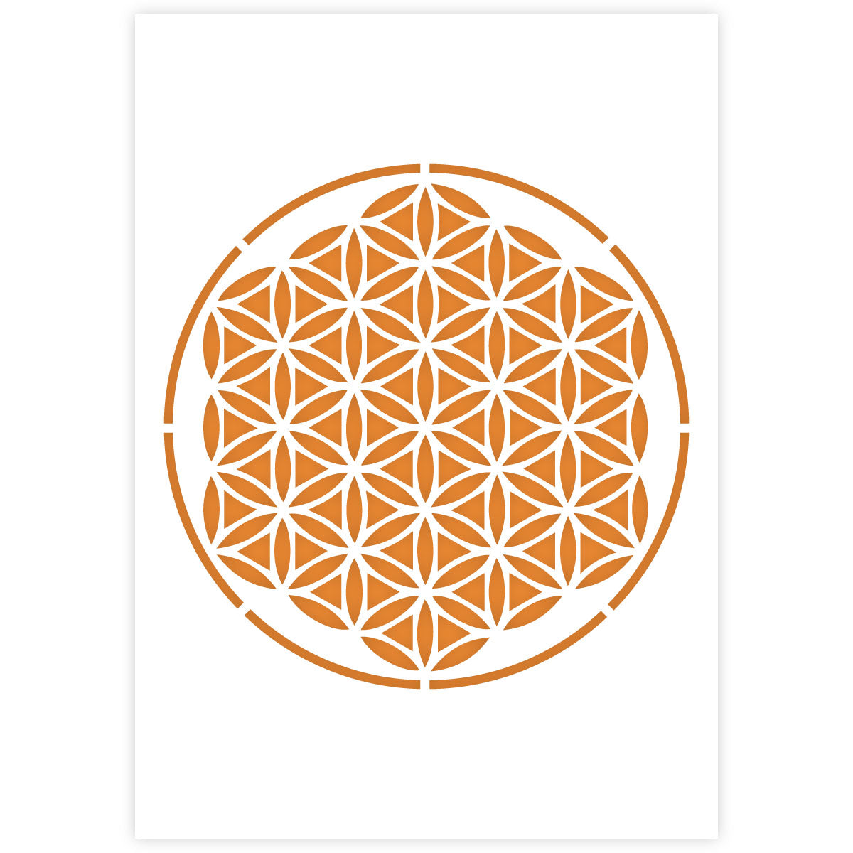 Mandala Stencil 02 - A3 Size
