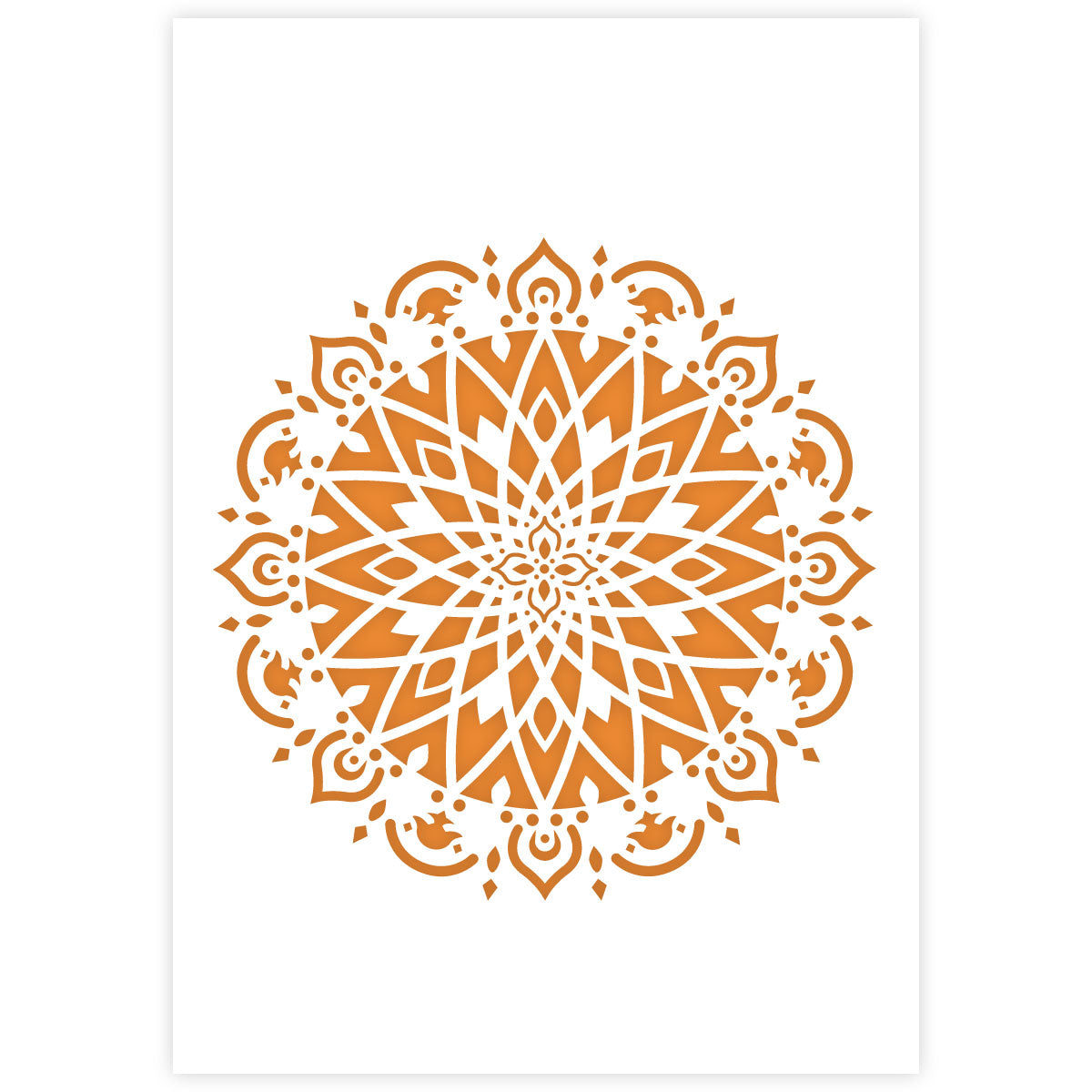 Mandala Stencil 06 - A3 Size