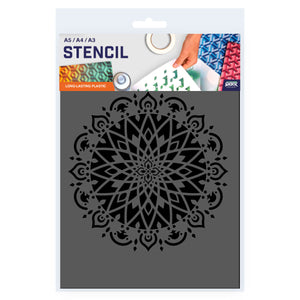 Packaged Mandala Stencil A5 A4 A3 Size
