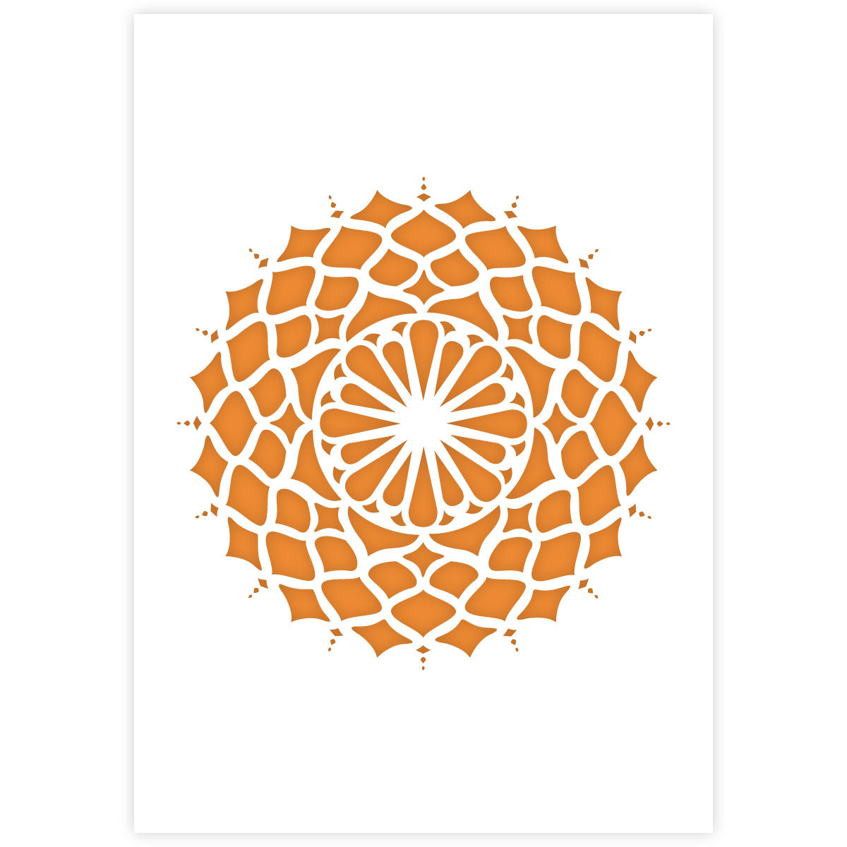 Mandala Stencil 08 - A3 Size