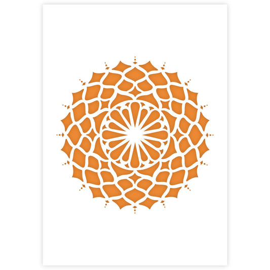 Mandala Stencil 08 - A3 Size