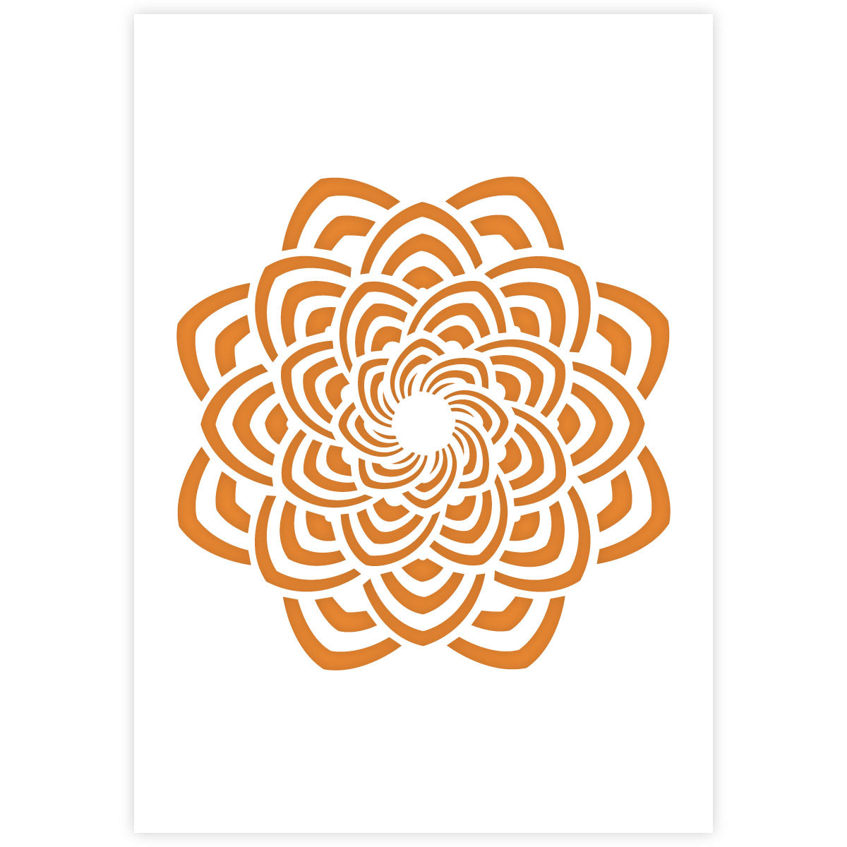 Mandala Stencil 09 - A3 Size