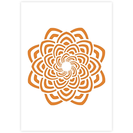 Mandala Stencil 09 - A3 Size