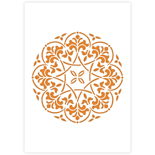 Mandala Stencil 10 - A3 Size