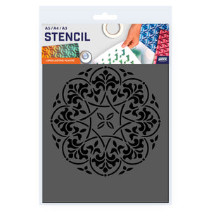 Packaged Mandala Stencil A5 A4 A3 Size