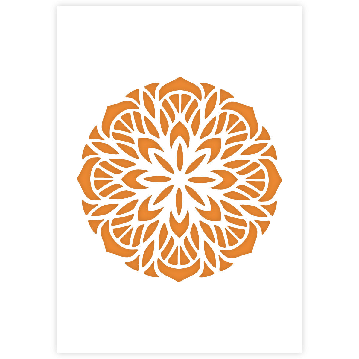 Mandala Stencil 12 - A3 Size
