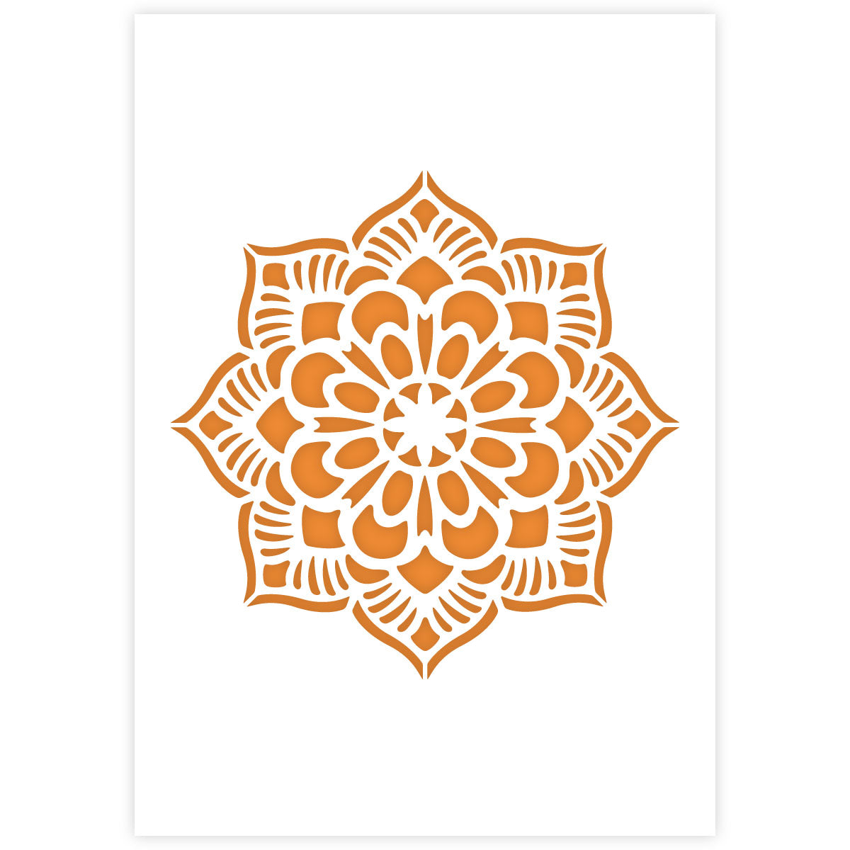 Mandala Stencil 15 - A3 Size