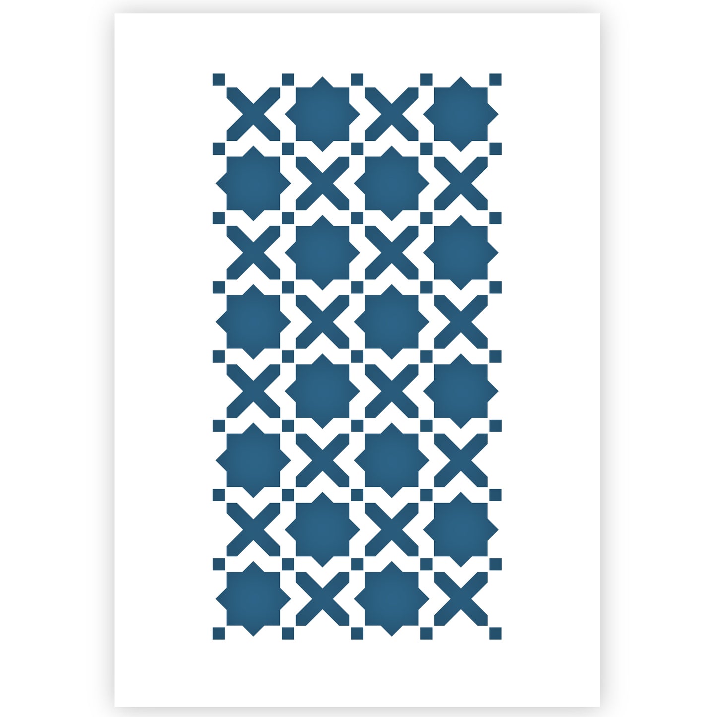 Morrocan Tile Stencil A3