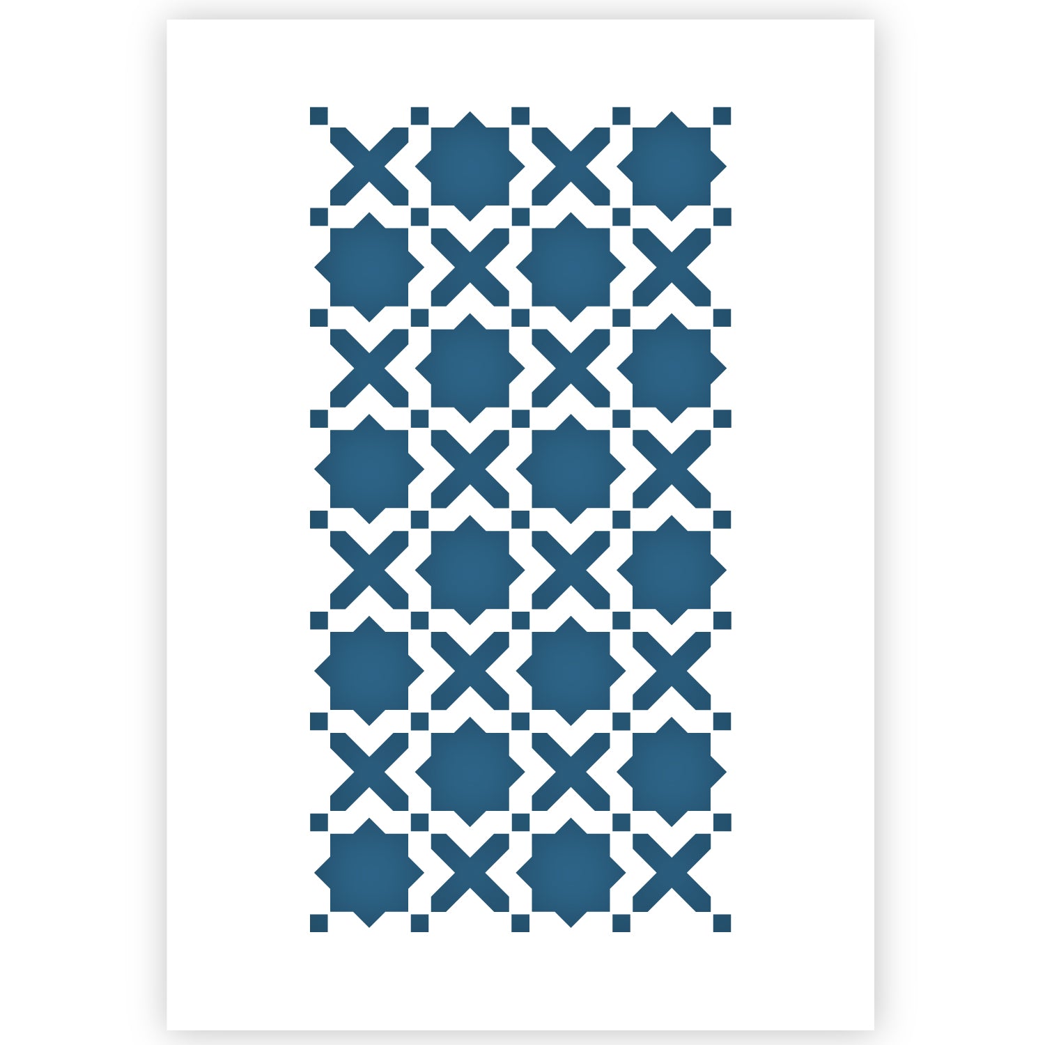 Morrocan Tile Stencil A3