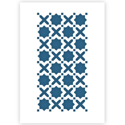 Morrocan Tile Stencil A3