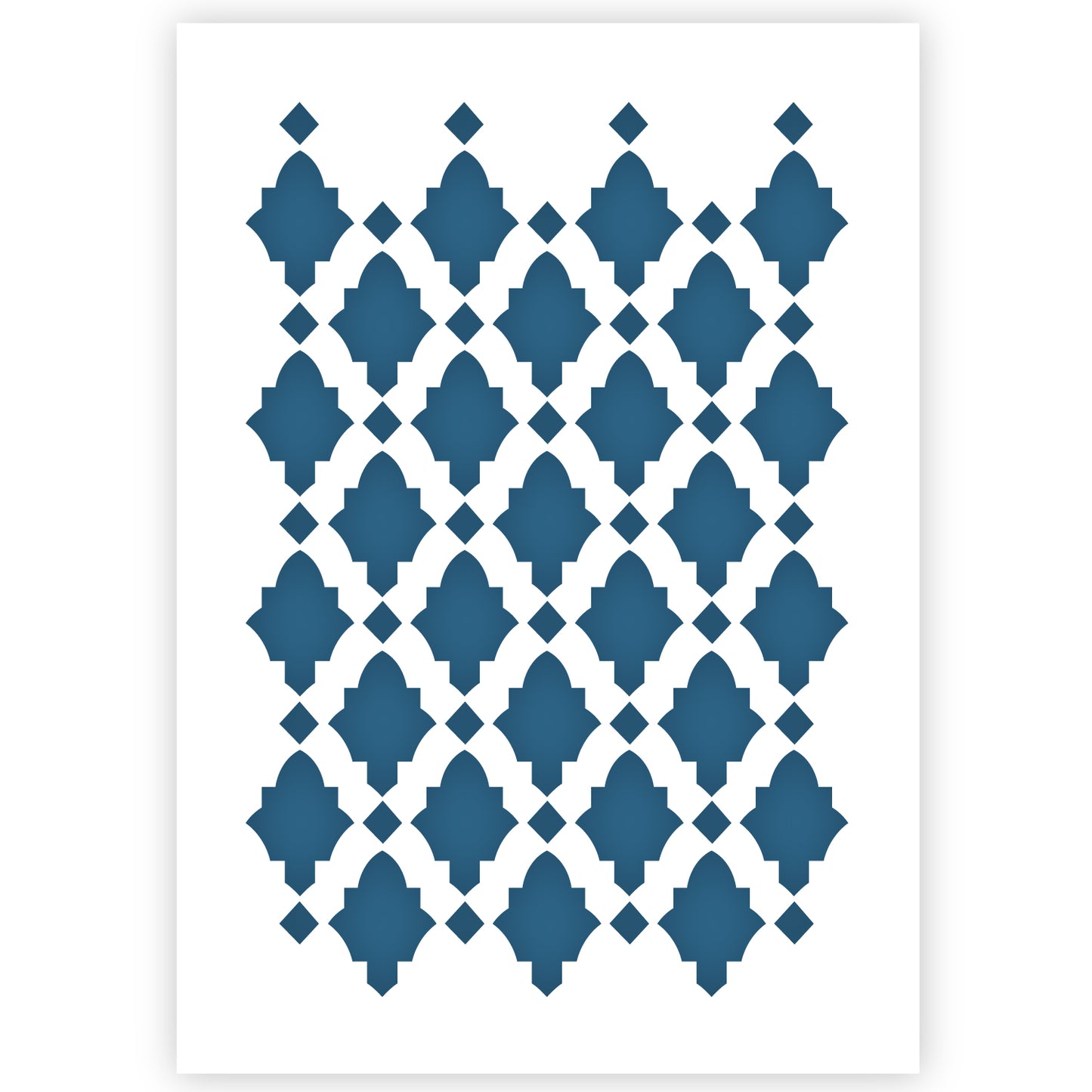 Morrocan Tile Stencil A3 Size 2
