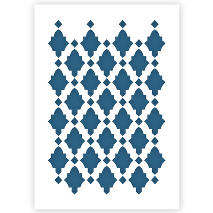 Morrocan Tile Stencil A3 Size 2