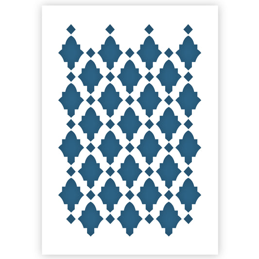 Morrocan Tile Stencil A3 Size 2