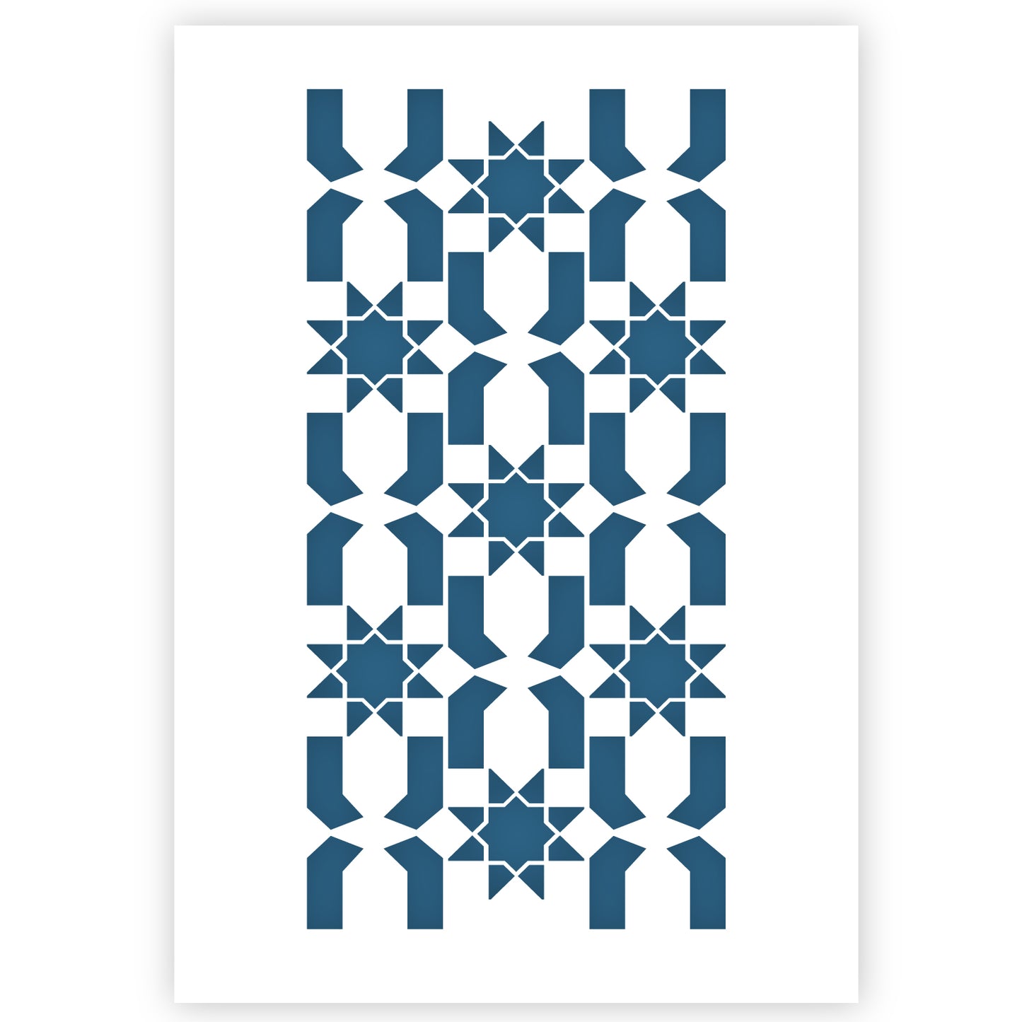 Morrocan Tile Stencil A3 Size 3