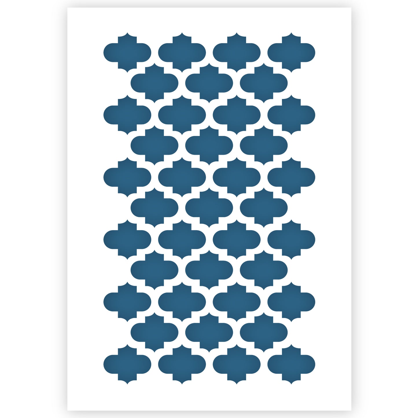 Morrocan Tile Stencil A3 Size 4