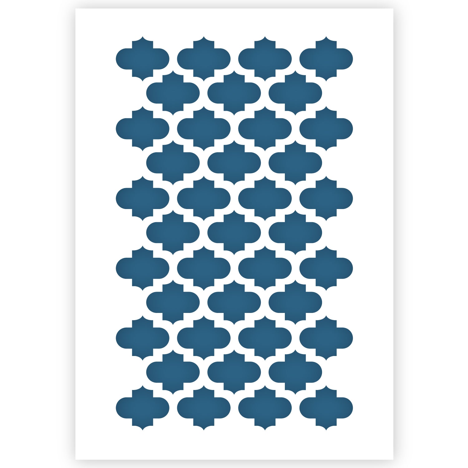 Morrocan Tile Stencil A3 Size 4