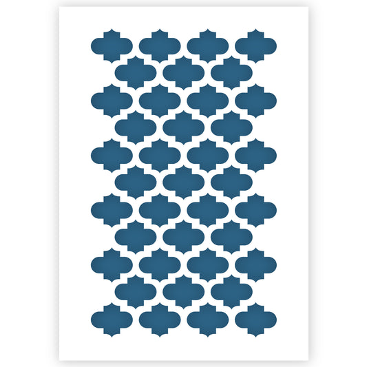 Morrocan Tile Stencil A3 Size 4