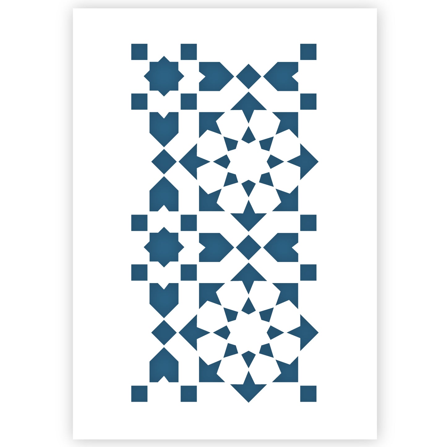 Morrocan Tile Stencil A3 Size 5