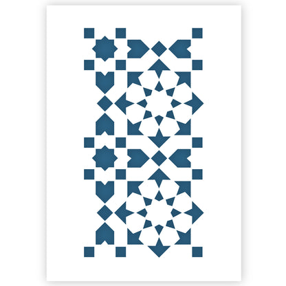 Morrocan Tile Stencil A3 Size 5