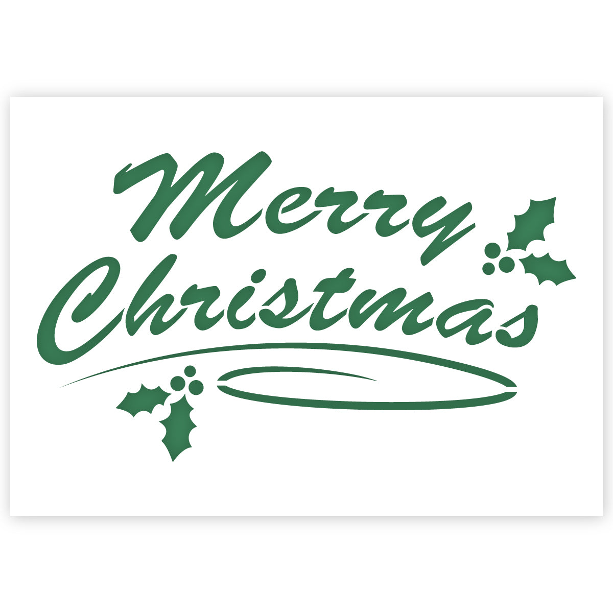 merry christmas stencil art