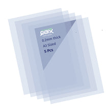 Load image into Gallery viewer, Mylar sheets - 5pcs A3 or A2 size plastic stencil sheets 420 x 594 mm