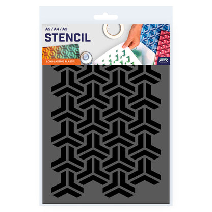 Packaged Escher Pattern Stencil 3 Sizes