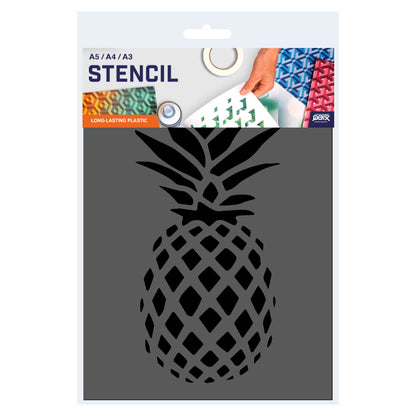 Pineapple Stencil Template - A3 size