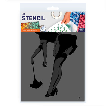 pin up stencil template