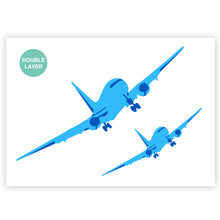 Load image into Gallery viewer, Airplane Stencil - 2 Layer A3 Size Template