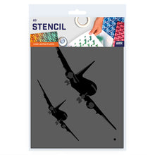 Load image into Gallery viewer, Airplane Stencil - 2 Layer A3 Size Template